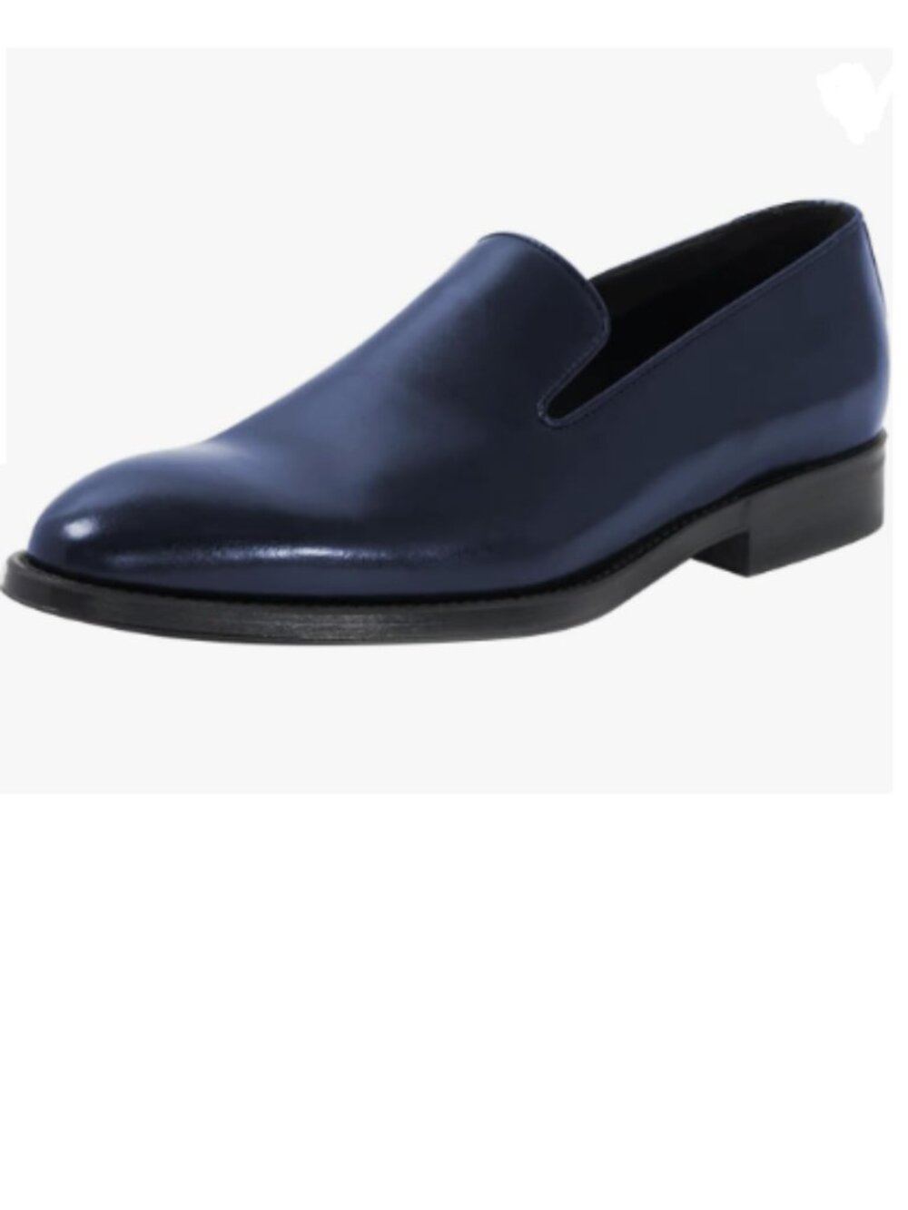 FSJ Blue Men's Classic Slip-On Dress Loafers, Smooth Leather Comfort Shoes
